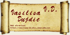 Vasilisa Dujdić vizit kartica